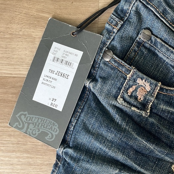 Southern Thread NWT The Jessie Slim Fit Bootcut Jeans Size 27 Y2K Style - Picture 3 of 6